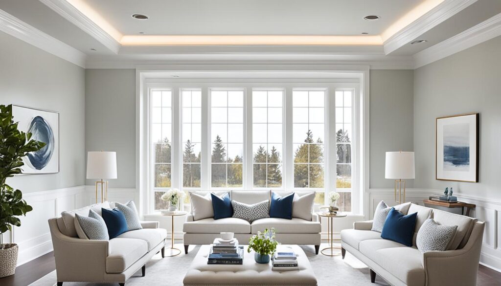 crown molding in living space design