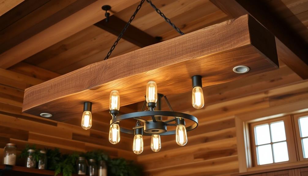 rustic farmhouse lighting fixture