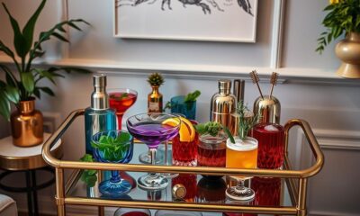 stylish cocktail bar cart tips