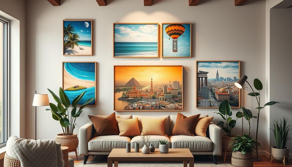 travel inspired wall decor