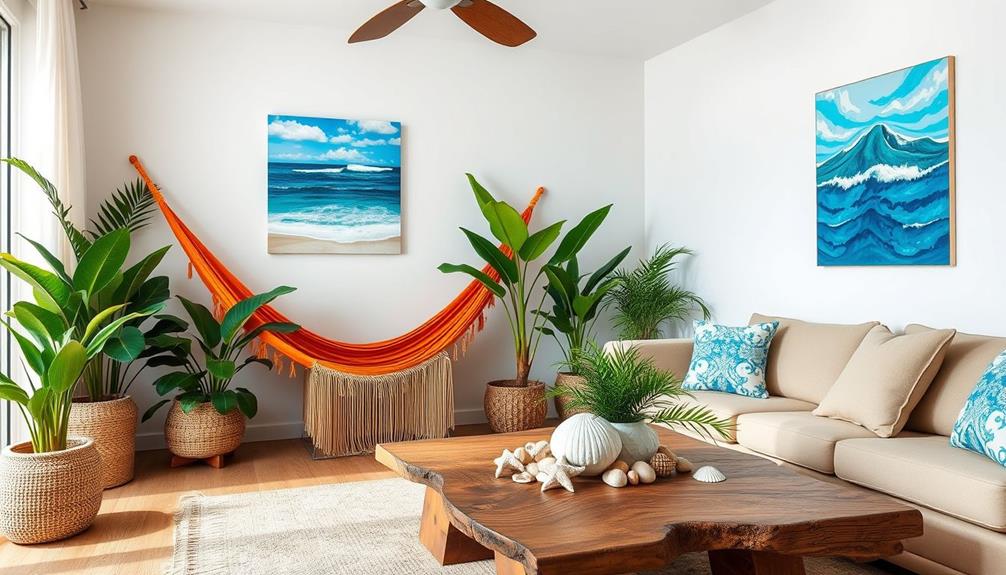 vacation inspired home decor