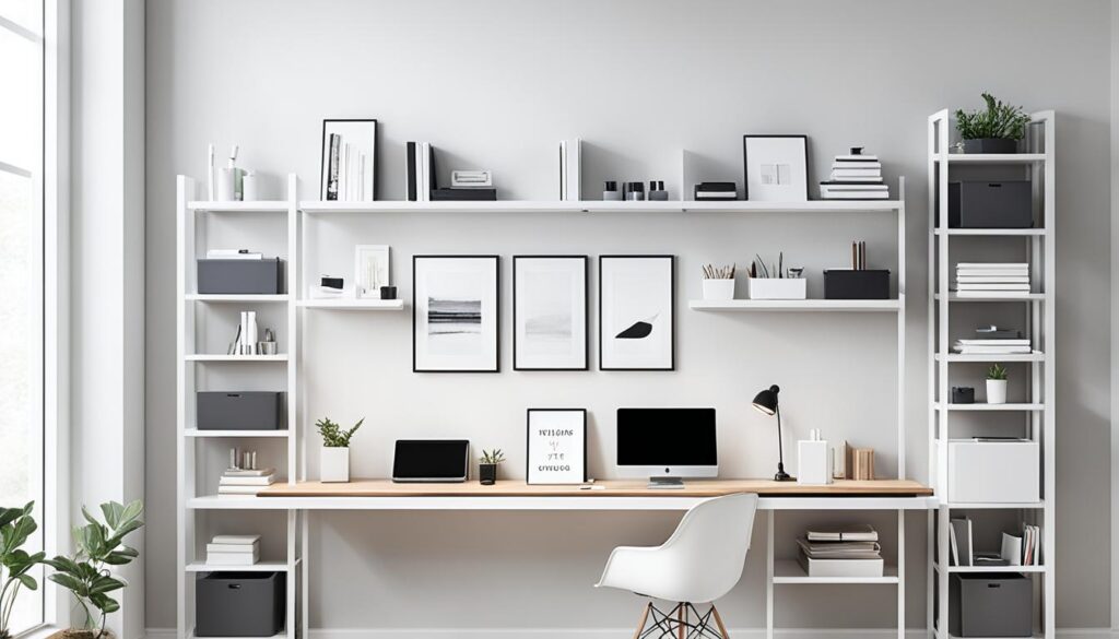 vertical storage solutions for home office organization