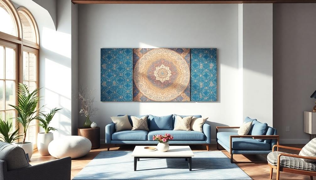 creative batik wall decor