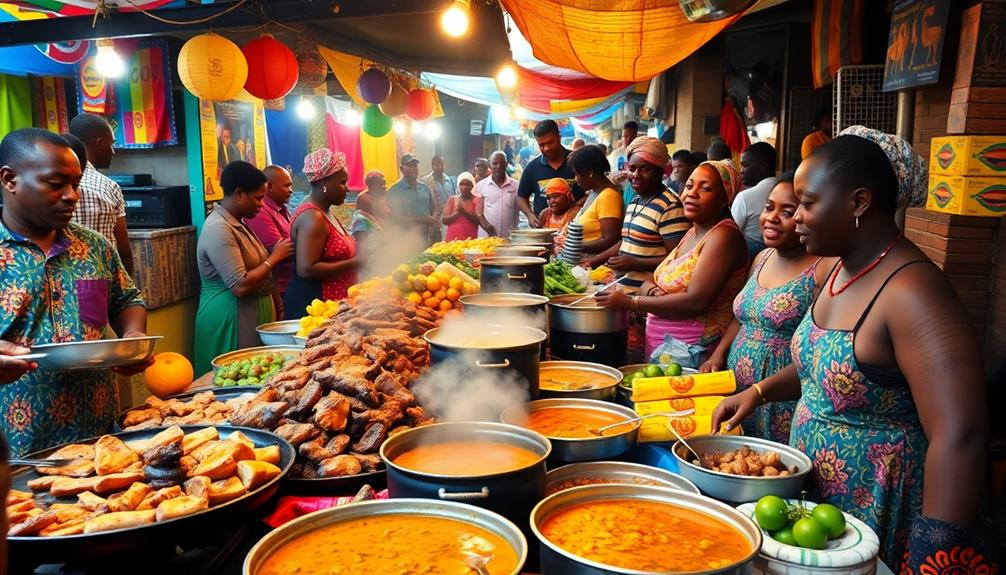 delicious african street cuisine