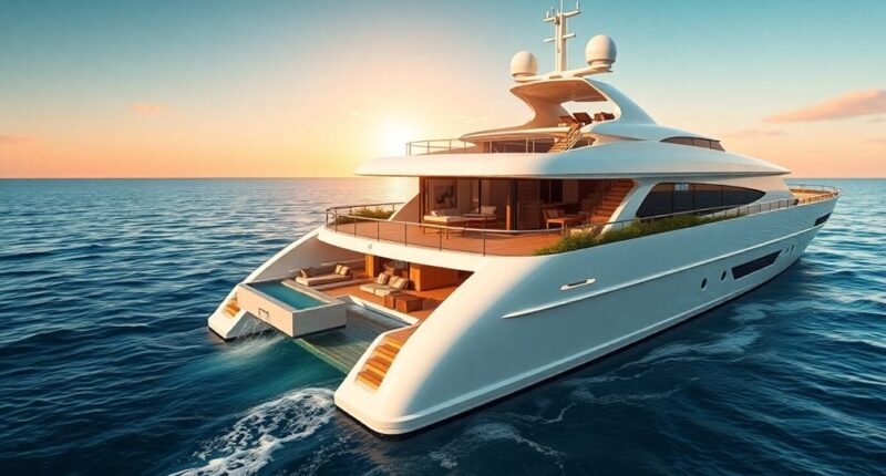 luxurious yacht permanent living