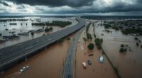 record rains cause mass evacuation