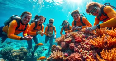 voluntourism for coral restoration