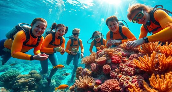 voluntourism for coral restoration