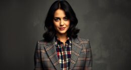 aubrey plaza s plaid outfit