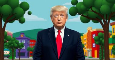 trump targeted by south park