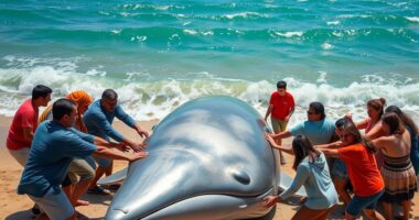 community bands together to rescue