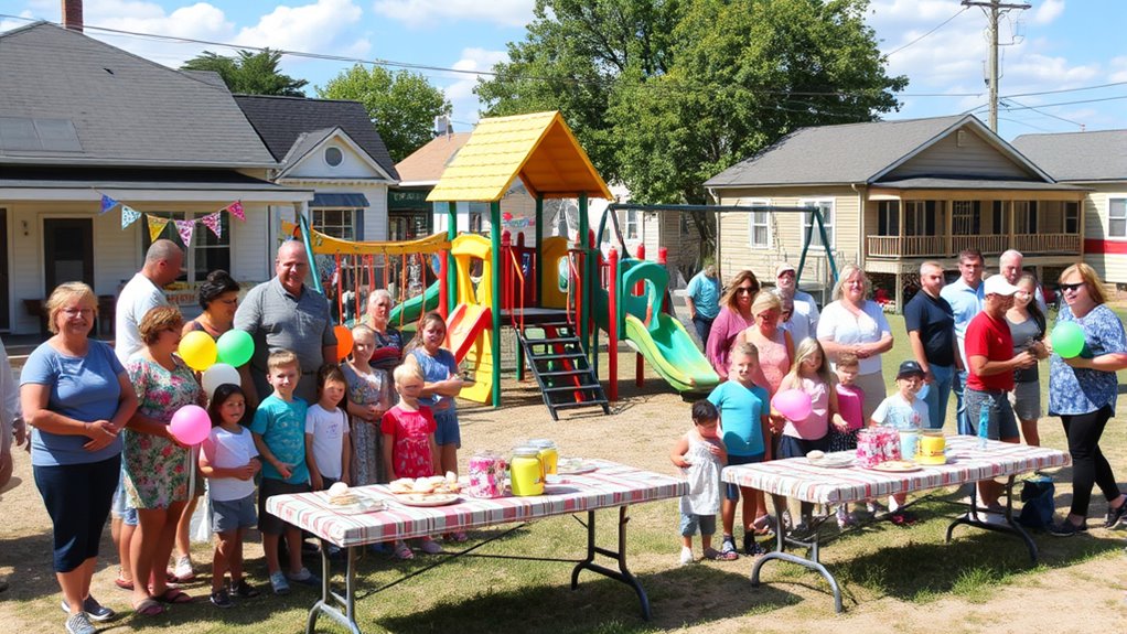 community rebuilds wacky world