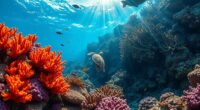 coral gardens and underwater