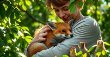 humans rescuing animals