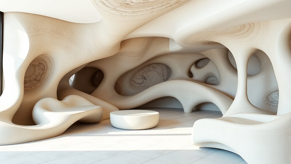 organic shapes evoke natural harmony