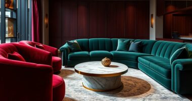 plush oversized hospitality furnishings