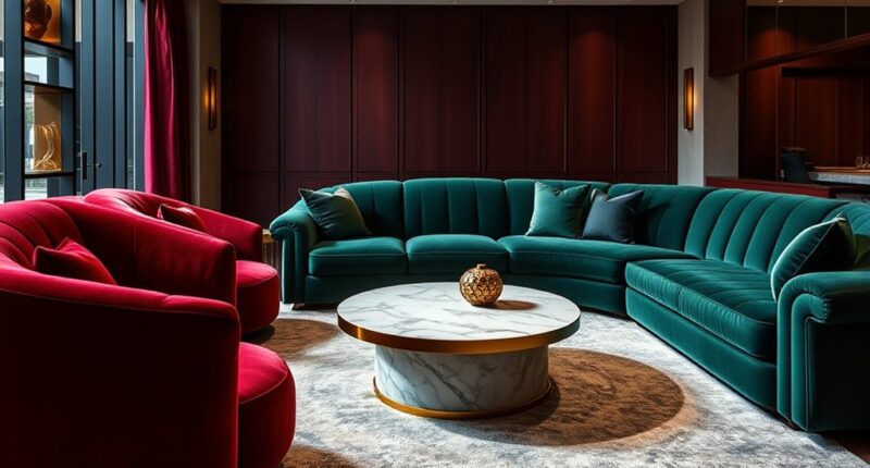 plush oversized hospitality furnishings