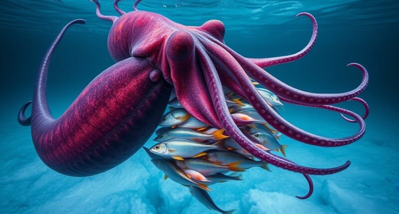scientists record colossal squid