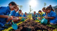 students plant tree initiative