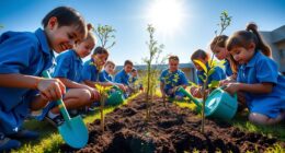 students plant tree initiative