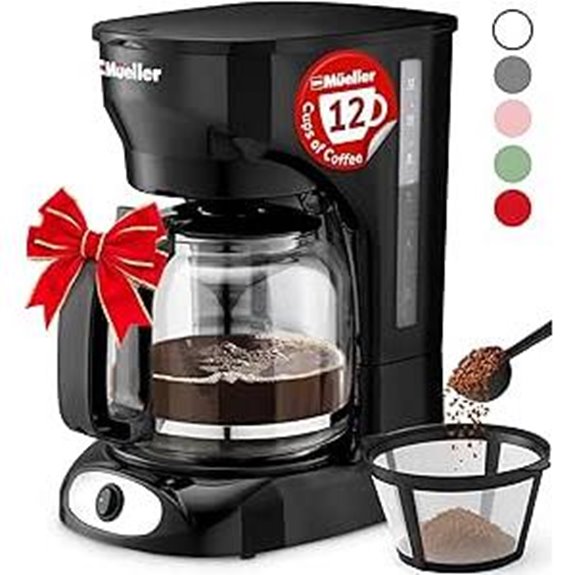 Mueller 12-Cup Drip Coffee Maker with Carafe