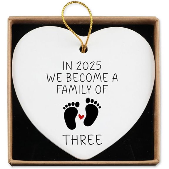 New Parents Ceramic Keepsake Sign for 2025 Announcement