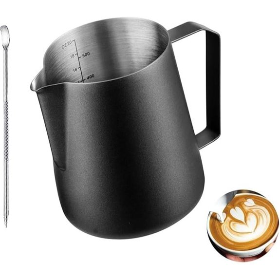 Stainless Steel Milk Frothing Pitcher 20oz (600ml)