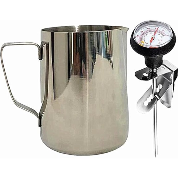 Milk Frothing Pitcher with Thermometer (21 oz)
