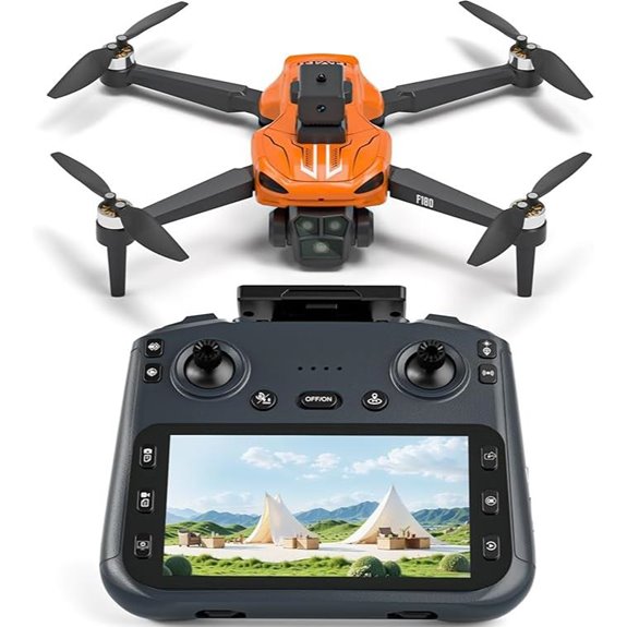 F180 4K Camera Drone with LCD GPS Follow Me
