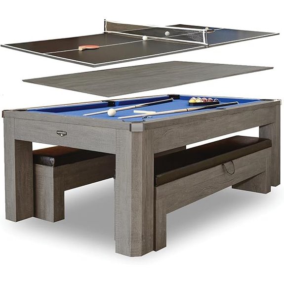 Hathaway Newport 7ft Pool & Ping Pong Combo Set