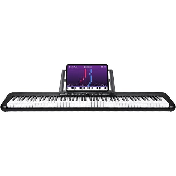 88-Key Digital Piano with Bluetooth and Stand