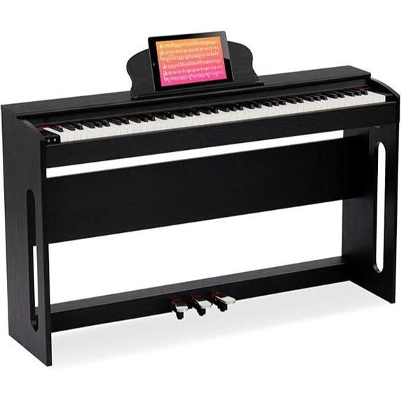 AODSK 88-Key Weighted Digital Piano with Stand and Pedals