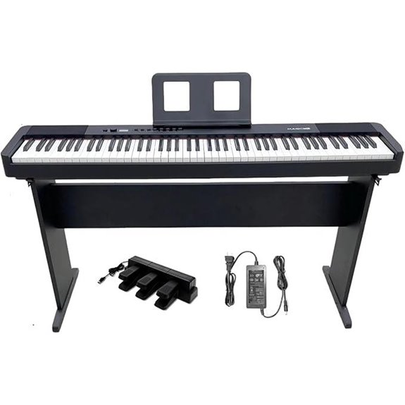 88-Key Weighted Digital Piano with Stand and Speakers