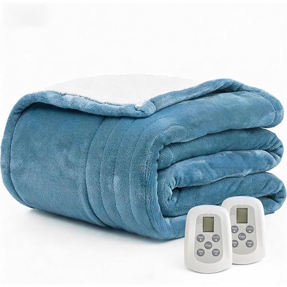 adjustable flannel heated blanket