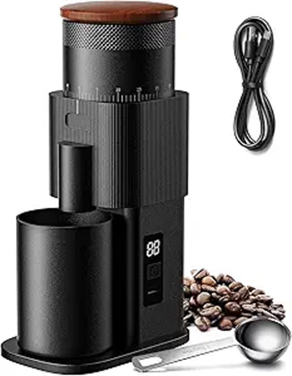 SHARDOR All-Metal Coffee Grinder with Adjustable Settings