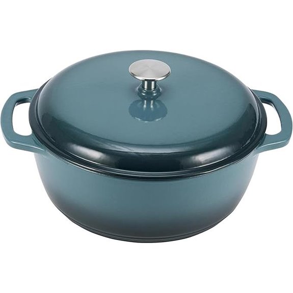 Amazon Basics 7.3-Quart Enameled Cast Iron Dutch Oven