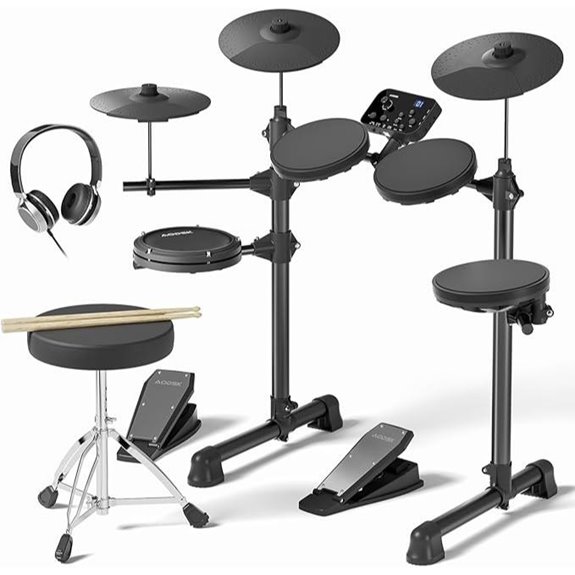 AODSK Electric Drum Set for Beginners