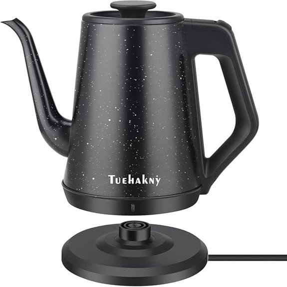 Gooseneck Electric Kettle 1.0L 1000W Black