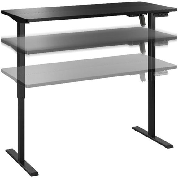 Bush Energize Electric Sit-Stand Desk in Black