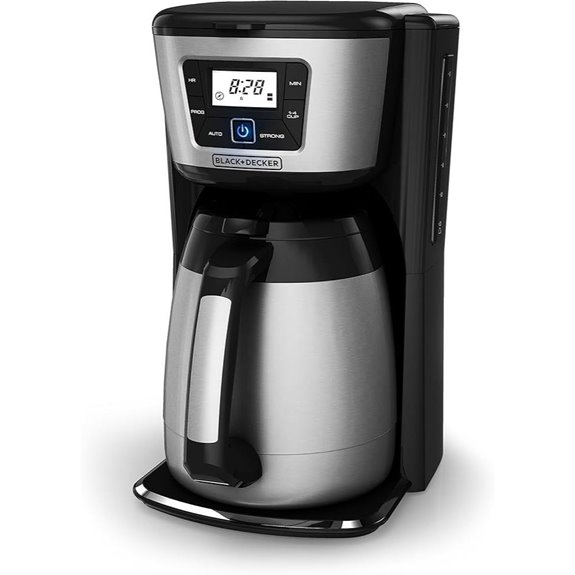 BLACK+DECKER 12-Cup Thermal Coffeemaker Black/Silver CM2035B