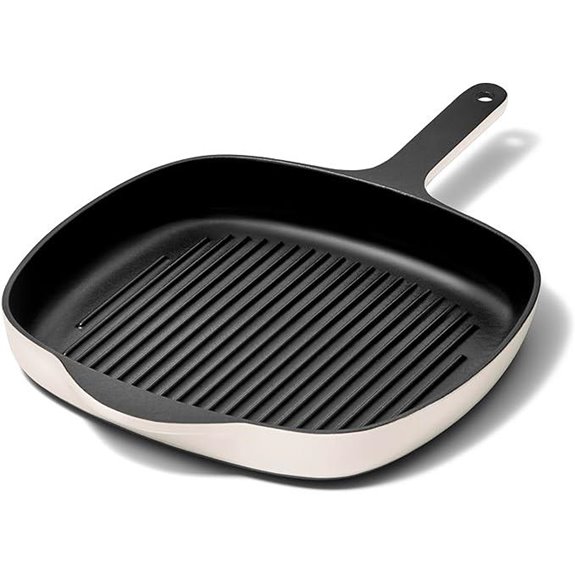 Caraway Enameled Cast Iron Grill Pan (10.5”)