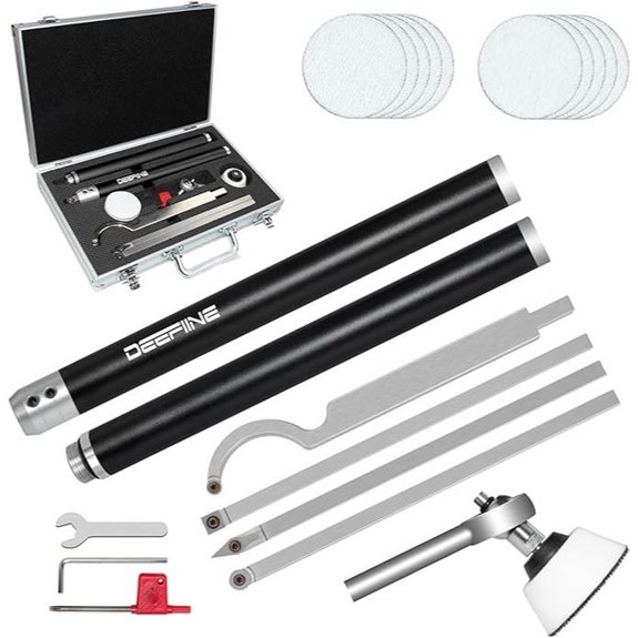 Carbide Tip Wood Lathe Tool Set with Accessories