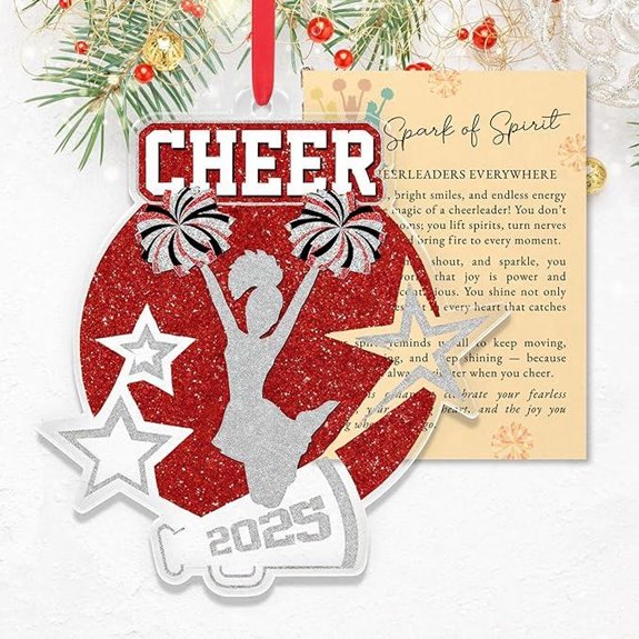 Cheerleader Ornaments 2025 for Christmas Tree Gifts