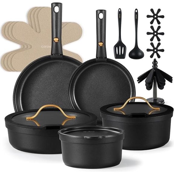 CAROTE 19-Piece Non-Stick Cookware Set