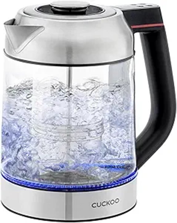 CUCKOO Electric Tea Kettle with Infuser and LED Lights