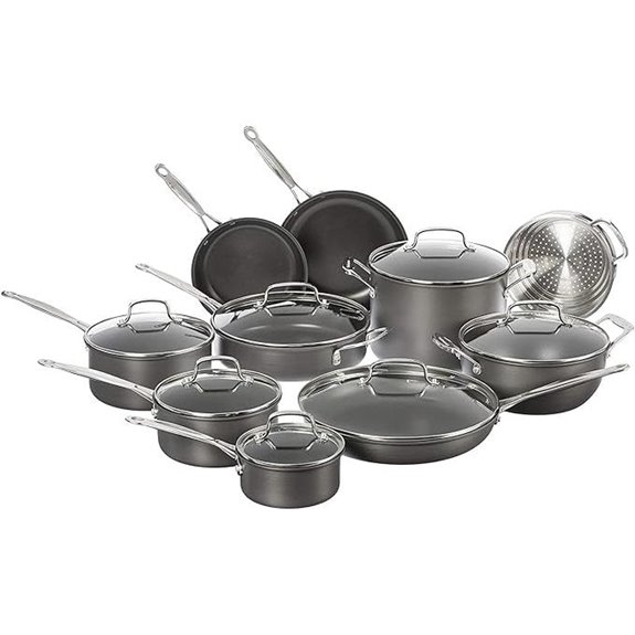 Cuisinart 17-Piece Nonstick Hard Anodized Cookware Set