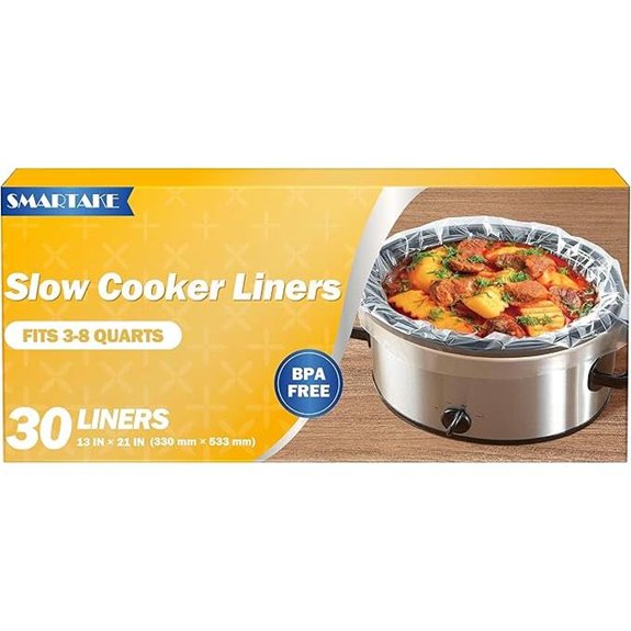 SMARTAKE Slow Cooker Liners 13x21 Disposable Bags