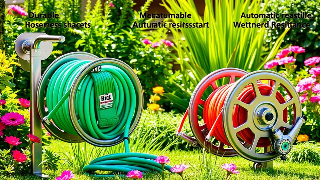 durable weather resistant hose reels