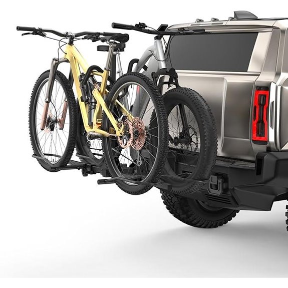 2-Bike Hitch Mount Rack for E-Bikes and Fat Tires