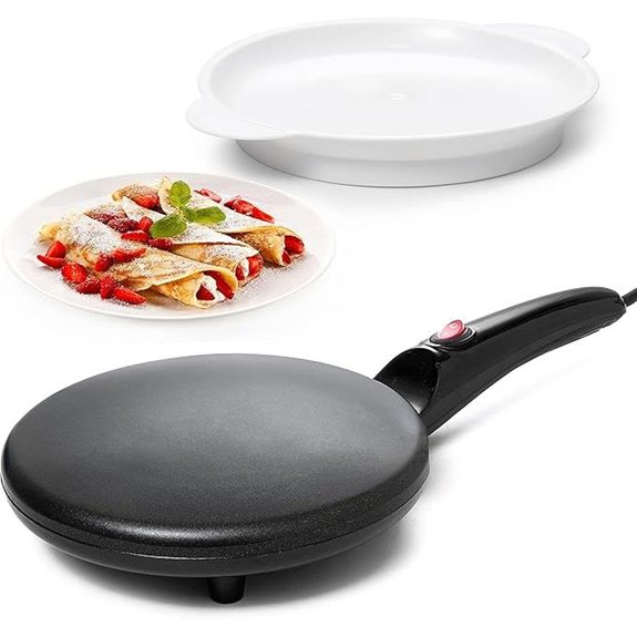 Moss & Stone Electric Crepe Maker 8-inch Nonstick